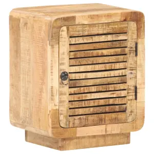 Szafka nocna, 40x30x50 cm, surowe drewno mango