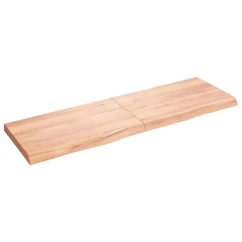 Blat do stołu, jasnobrązowy, 160x50x(2-6)cm, lite drewno dębowe