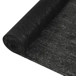 Siatka cieniująca, czarna, 1,8x25 m, HDPE, 195 g/m²