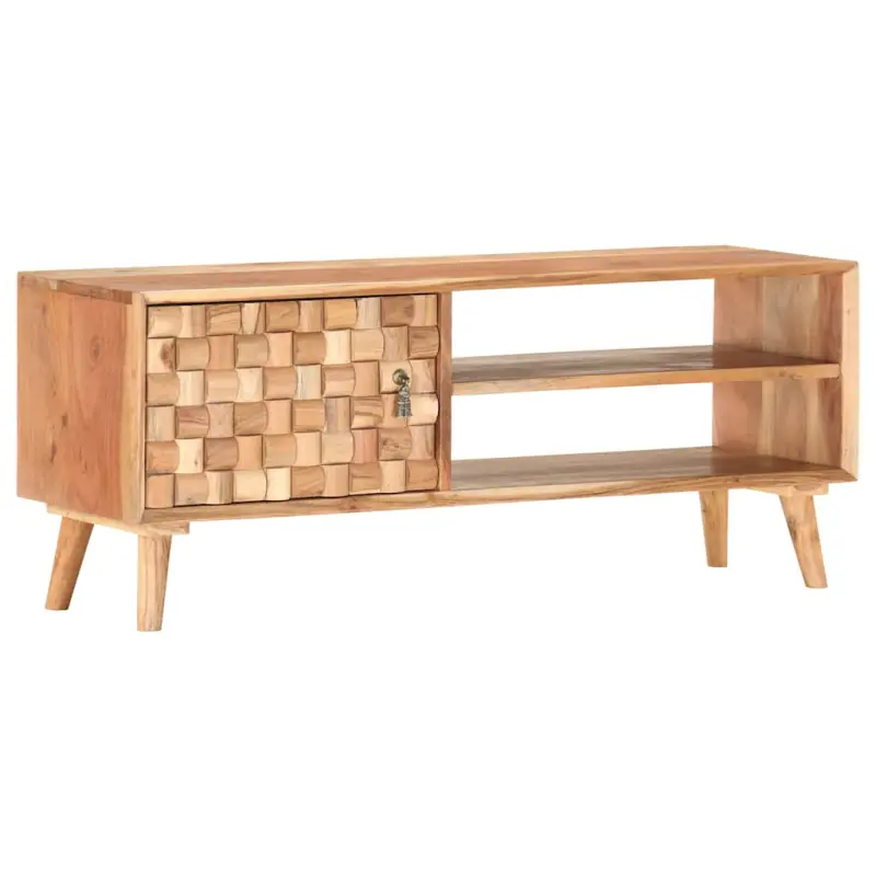 Szafka pod TV, 100 x 30 x 40 cm, lite drewno akacjowe