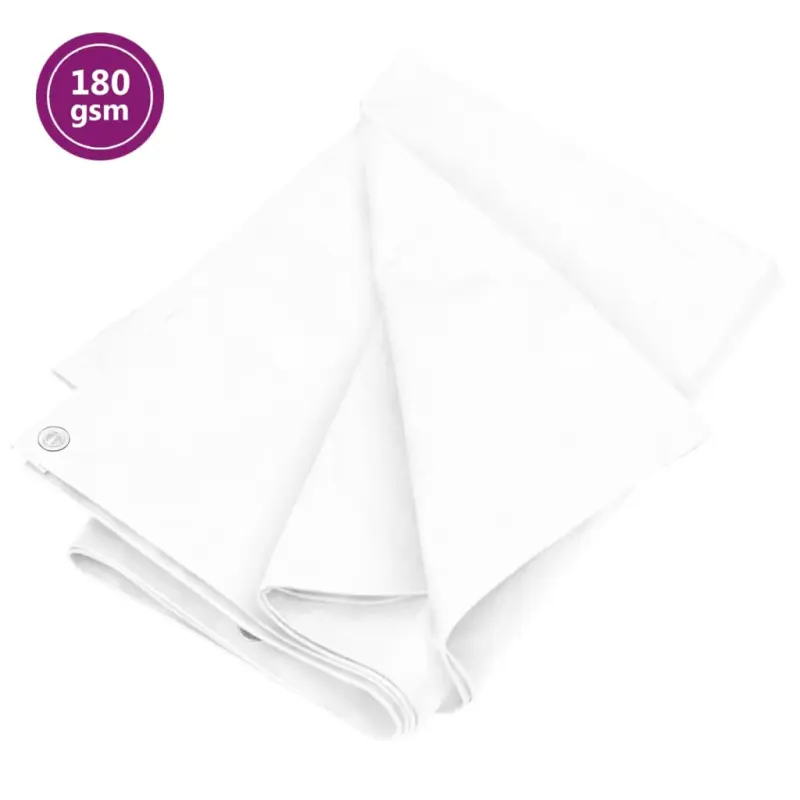 Plandeka, 180 g/m², 2x3 m, biała, HDPE
