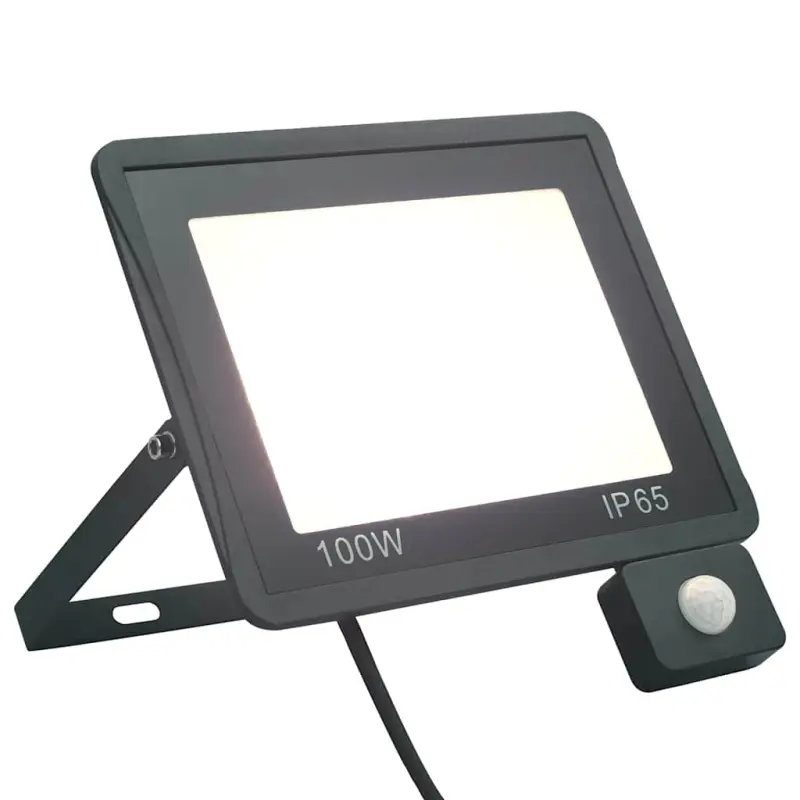 Reflektor LED z czujnikiem, 100 W, zimne białe światło