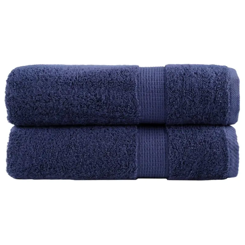 Ręczniki premium, SOLUND, 2 szt., granatowe, 70x140 cm, 600 g/m²