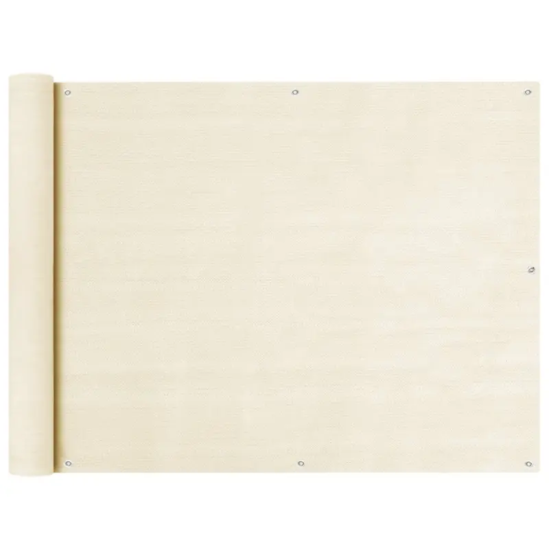 Parawan balkonowy, kremowy, 90x300 cm, HDPE