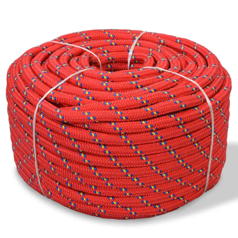 Linka żeglarska z polipropylenu, 12 mm, 250 m, czerwona