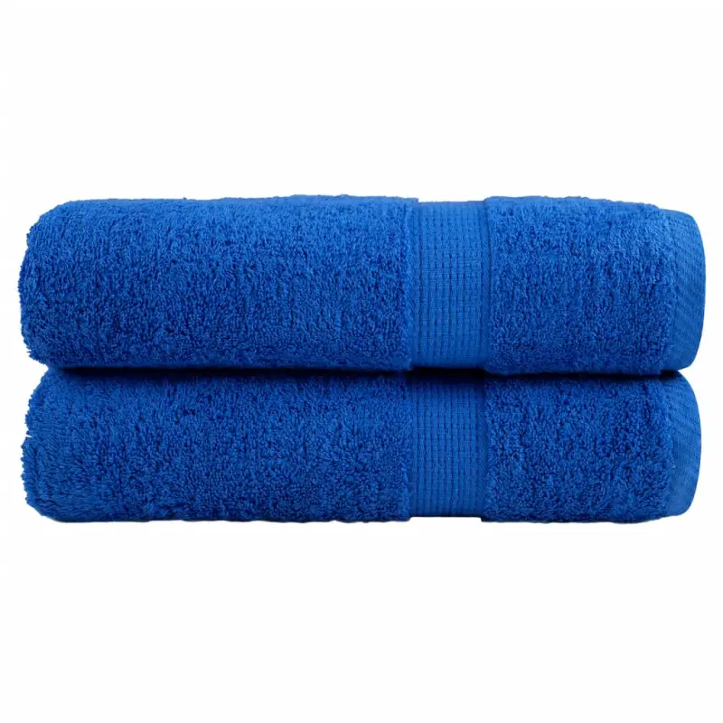 Ręczniki premium, SOLUND, 2 szt., niebieskie, 100x150 cm, 600 g/m²