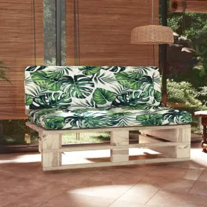 Ogrodowa sofa środkowa z palet, impregnowane drewno sosnowe