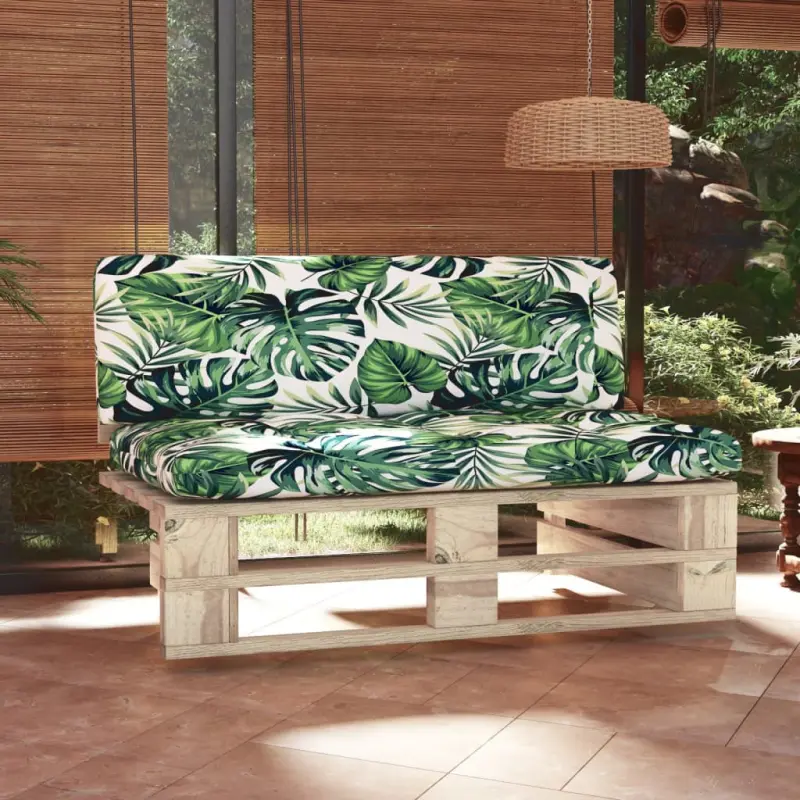 Ogrodowa sofa środkowa z palet, impregnowane drewno sosnowe