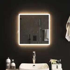 Lustro łazienkowe z LED, 50x50 cm
