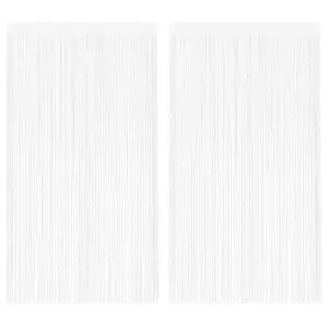 Zasłony sznurkowe, 2 sztuki, 140 x 250 cm, białe