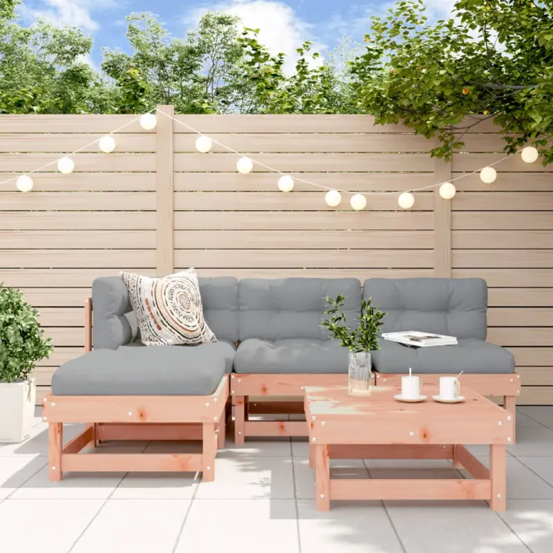 Meble ogrodowe 5-częściowe z litego drewna daglezjowego do ogrodu