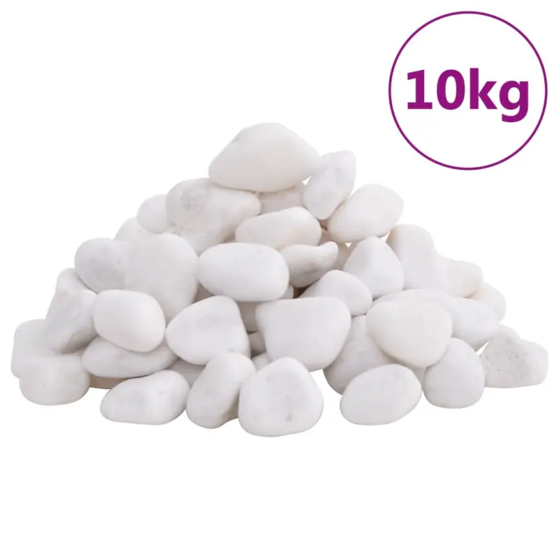 Polerowane kamyki, 10 kg, białe, 2-5 cm