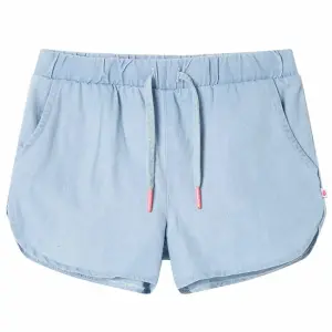 Szorty dziecięce, jasny niebieski denim, 128