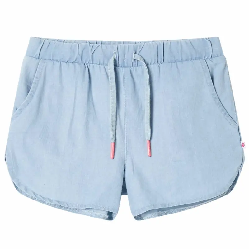 Szorty dziecięce, jasny niebieski denim, 128