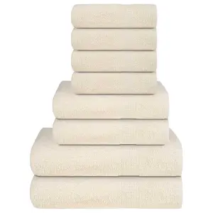 8-cz. zestaw ręczników, FROGN, kremowy, 360 g/m²