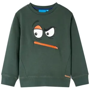 Bluza dziecięca, ciemnozielona, 92