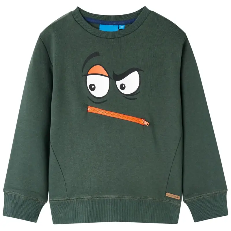 Bluza dziecięca, ciemnozielona, 92