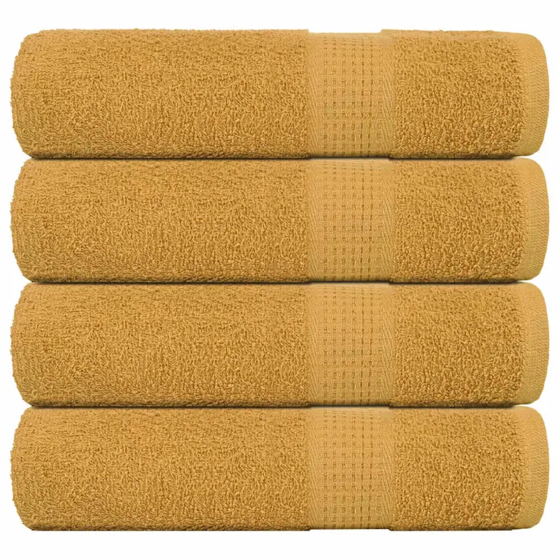 Ręczniki do rąk FROGN 4 szt. Złoty 50x100 cm 360 g/m²