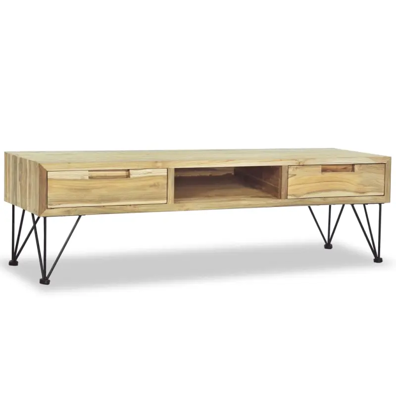 Szafka pod telewizor, 120 x 35 x 35 cm, lite drewno tekowe
