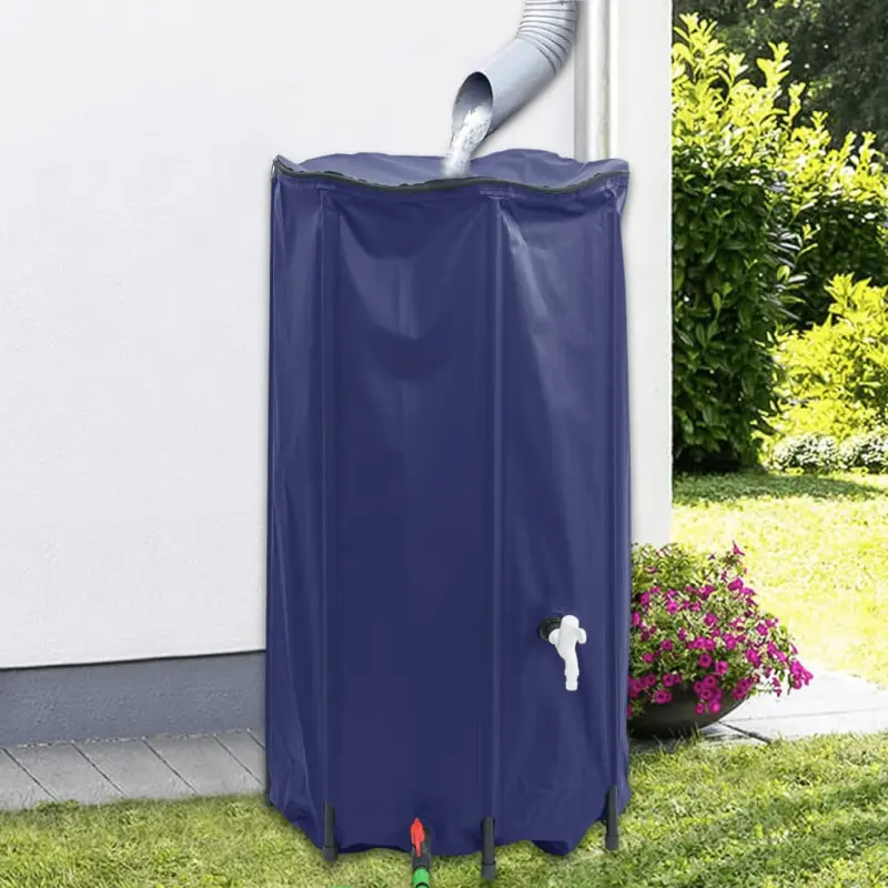 Zbiornik na wodę, z kranikiem, składany, 380 L, PVC