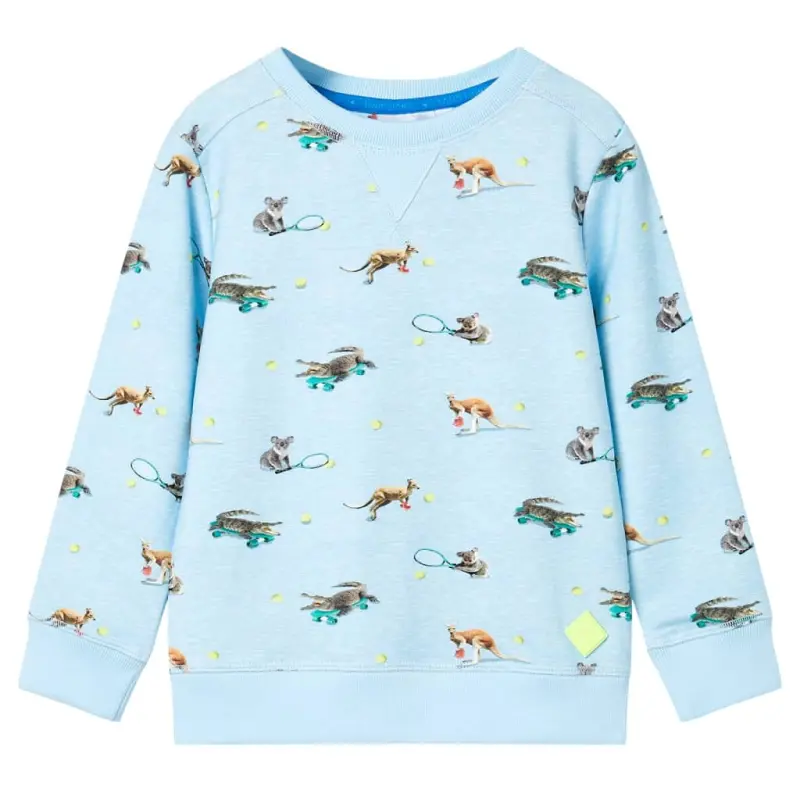 Bluza dziecięca, jasnoniebieski melanż, 140