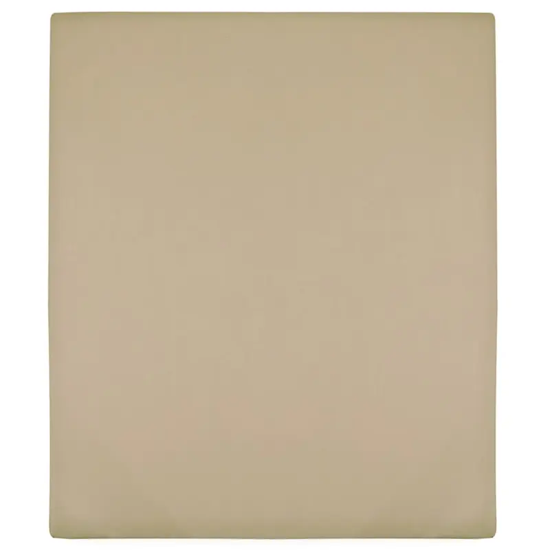 Prześcieradło, taupe, 140x200 cm, dżersej bawełniany