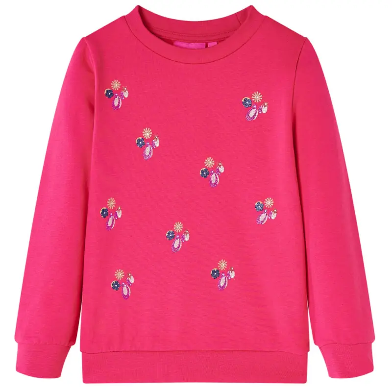 Bluza dziecięca, jaskrawy róż, 128