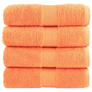 Ręczniki toaletowe Premium SOLUND 4 szt. Pomarańczowe 30x30 cm 600 gsm