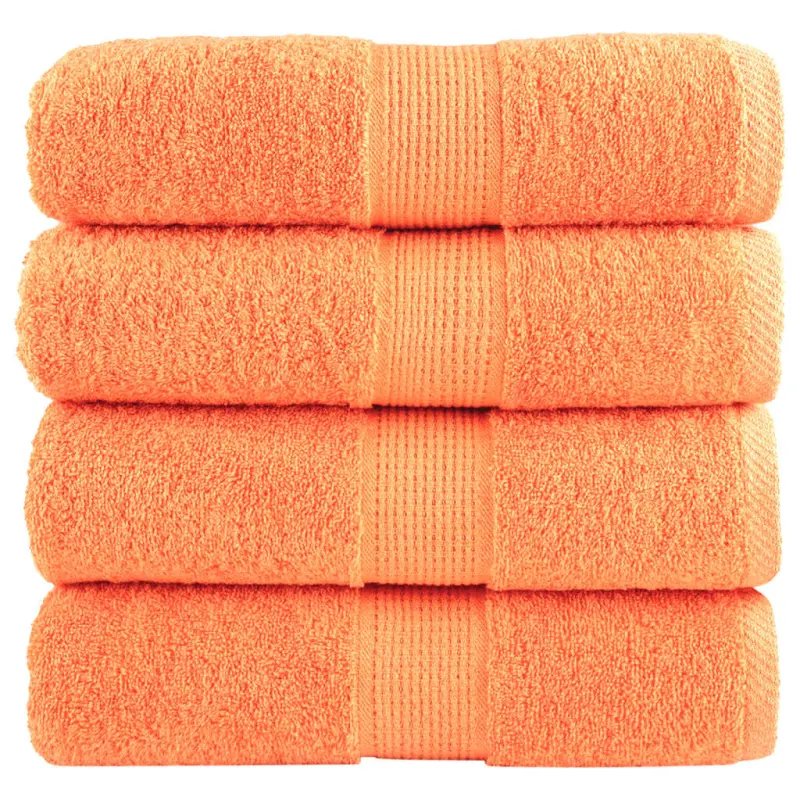 Ręczniki toaletowe Premium SOLUND 4 szt. Pomarańczowe 30x30 cm 600 gsm