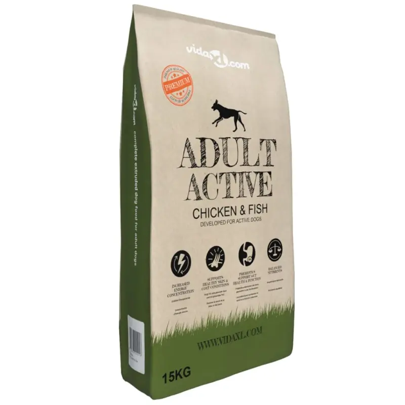 Sucha karma dla psów Adult Active Chicken & Fish, 15 kg