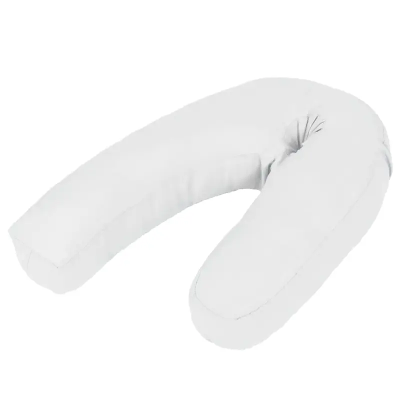 Poduszka ciążowa w kształcie litery J, 54x(36-43) cm, biała