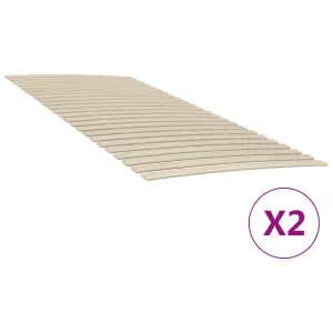 Zapasowe listwy do łóżka z 48 listwami 2 szt. 100x200 cm