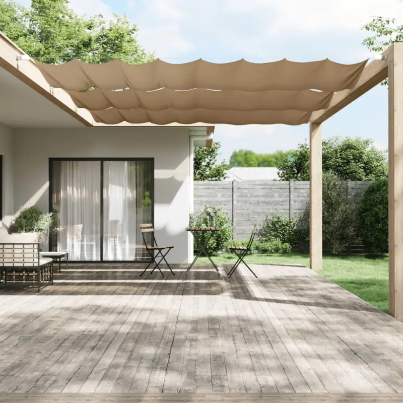 Markiza pionowa, kolor taupe, 140x420 cm, tkanina Oxford