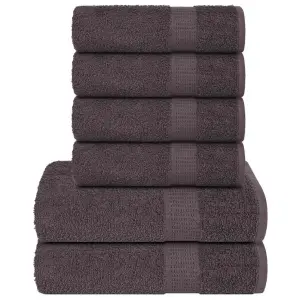 6-cz. zestaw ręczników, FROGN, antracyt, 360 g/m²