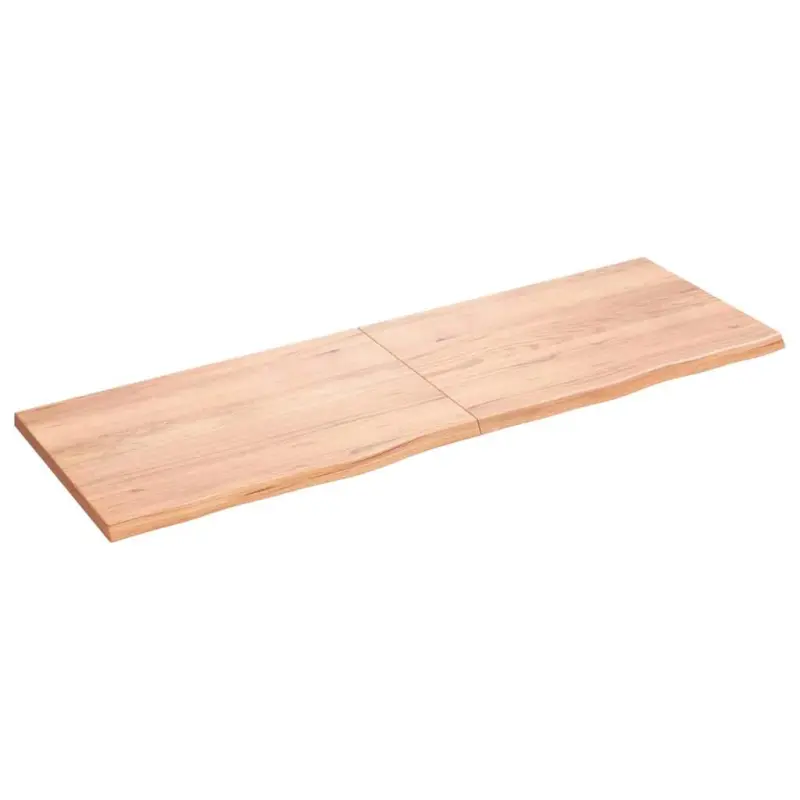 Blat do stołu, jasnobrązowy, 180x60x(2-4)cm, lite drewno dębowe