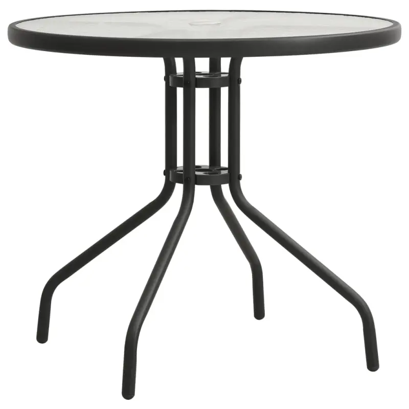 Stolik bistro, antracytowy, Ø80x71 cm, stal