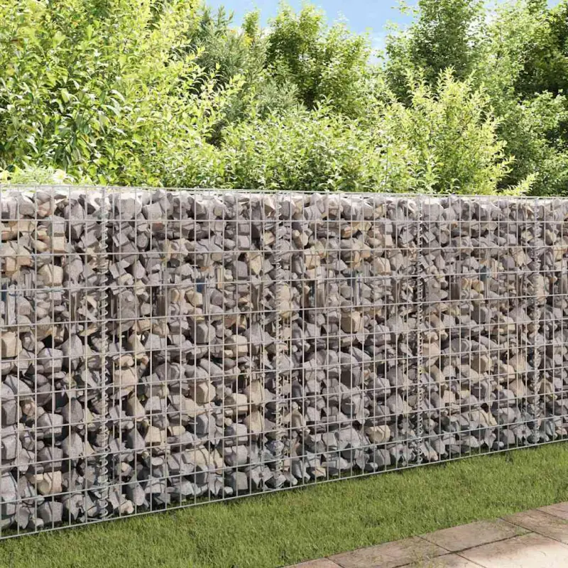 Kosz gabionowy, galwanizowana stal, 120x30x100 cm