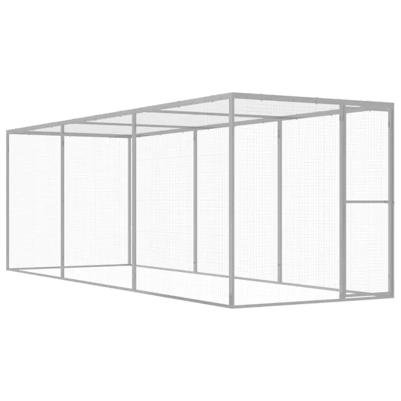 Klatka dla kota, 4,5 x 1,5 x 1,5 m, stal galwanizowana