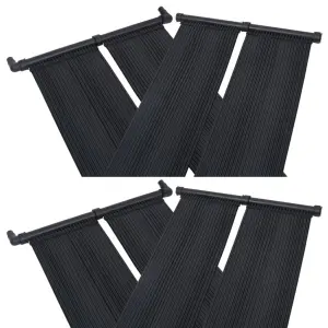 Panele solarne do podgrzewania basenu, 4 szt., 80x310 cm