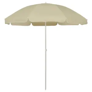 Parasol plażowy, piaskowy żółty, 240 cm