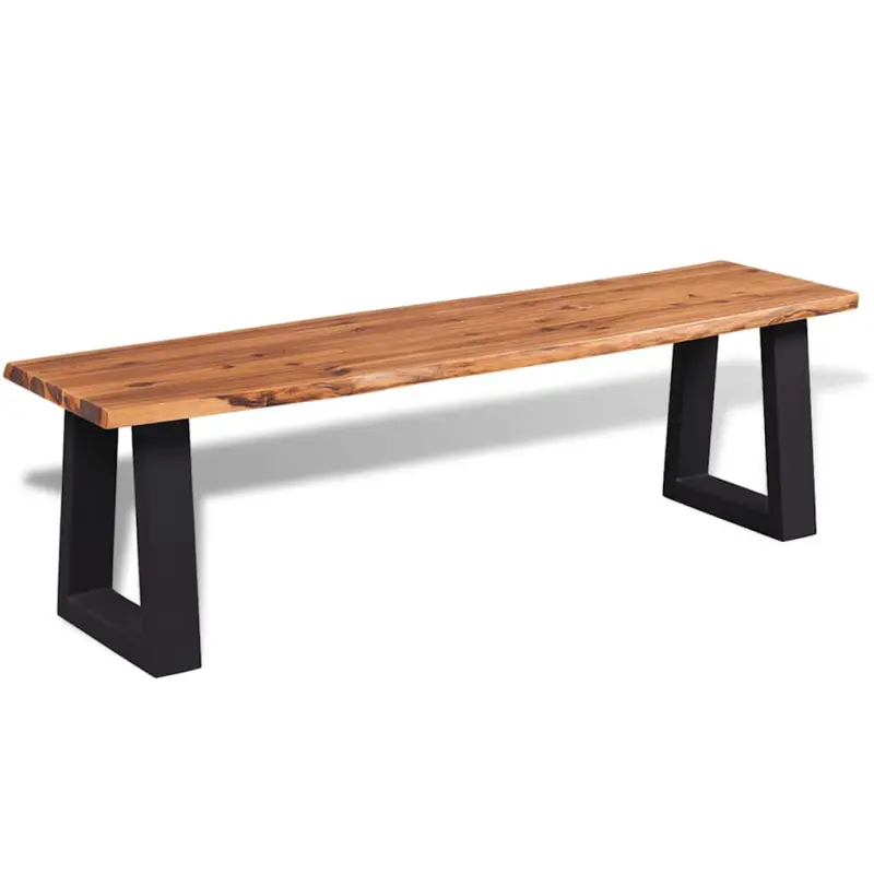 Ławka z litego drewna akacjowego, 145 cm