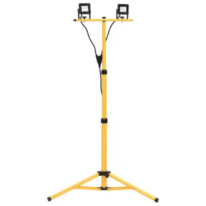 Reflektor LED ze stojakiem, 2x10 W, ciepłe białe światło