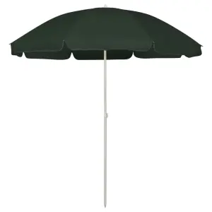 Parasol plażowy, zielony, 240 cm
