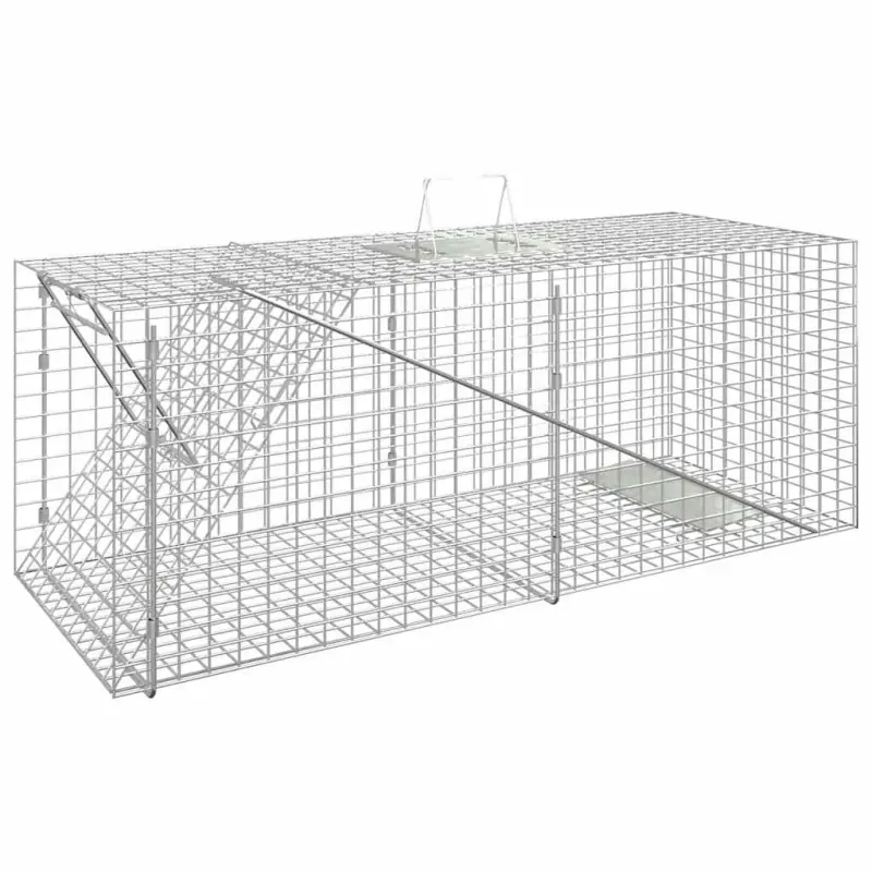 Pułapka na zwierzęta 64,5x25x26,5 cm Ocynkowana żelazo
