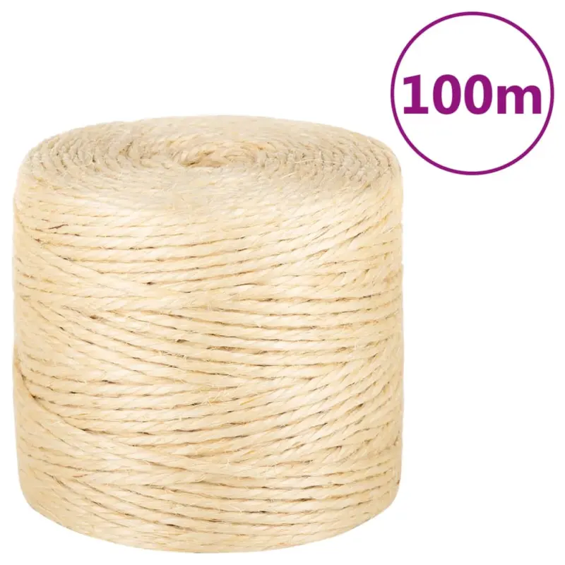 Sznur sizalowy 100%, 4 mm, 100 m
