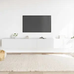 3-częściowy zestaw szafek telewizyjnych, biały