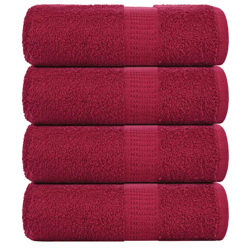 Ręczniki, FROGN, 4 szt., bordeaux, 30x30 cm, 360 g/m²