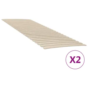 Zapasowe listwy do łóżka z 48 listwami 2 szt. 70x200 cm