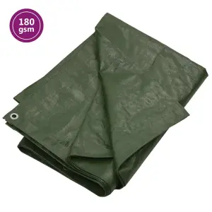 Plandeka, 180 g/m², 8x8 m, zielona, HDPE