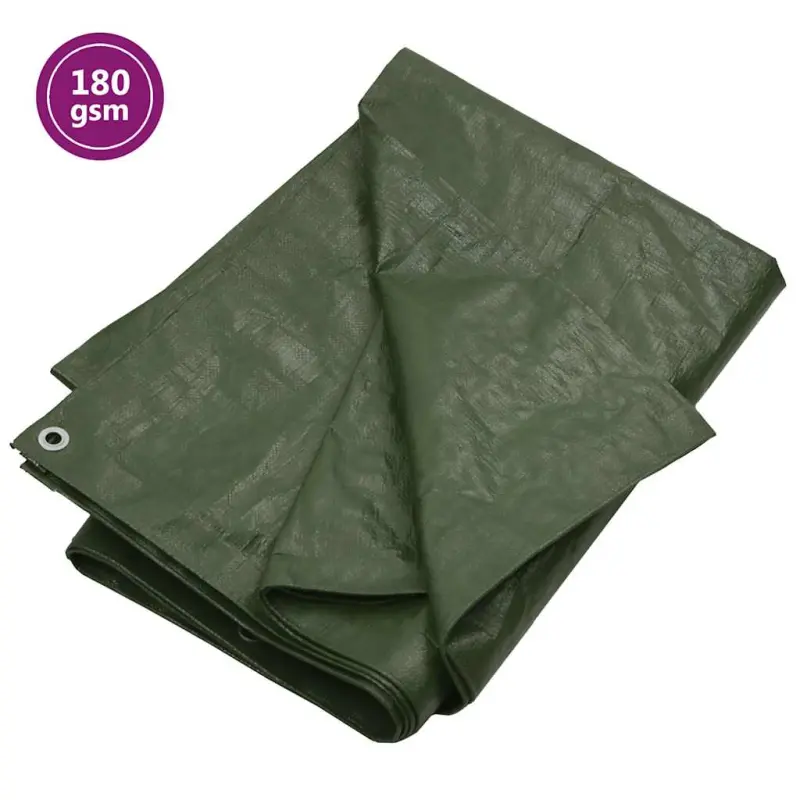 Plandeka, 180 g/m², 8x8 m, zielona, HDPE